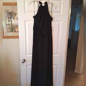 Nine West Dark Navy Halter Maxi dress. Size 8